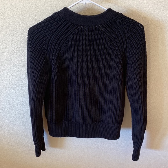 Everlane Black Knit The Texture Cardigan size Small - Picture 3 of 4